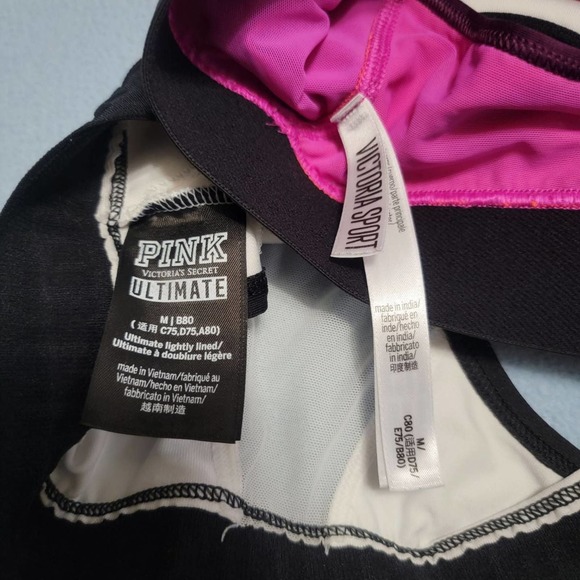 ×2 M Victoria's secret PINK ultimate no‎ sports bra & victoria sport racerback - Picture 3 of 11